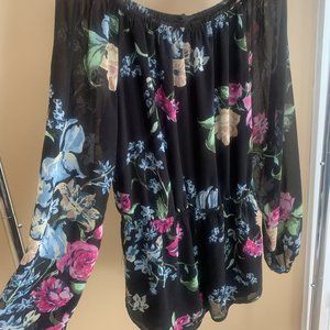 Olivaceous Floral Romper